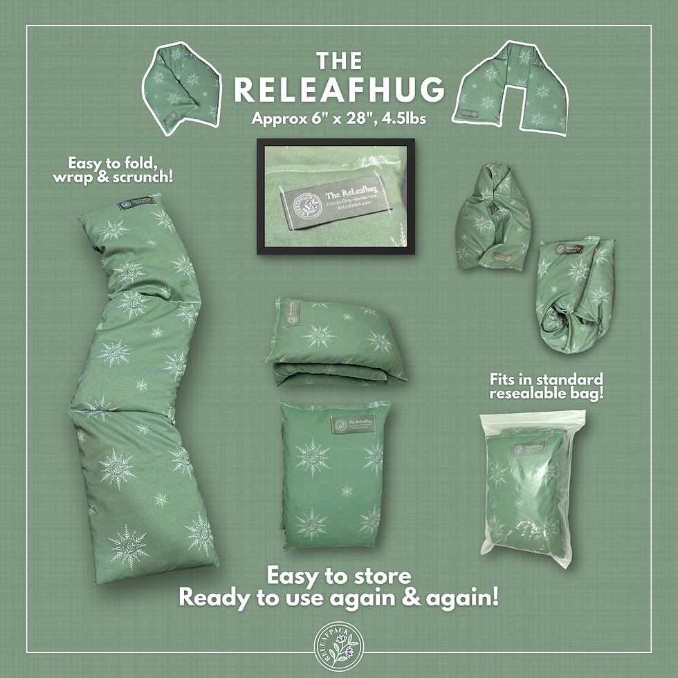 reusable non gel neck wrap ice pack.