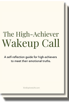 It's because the things that got you to where you are today...
... are not the things that will take you to the future you want.
The skills and traits that make us high achievers are the same blockers which trap us in an identity that no longer serve us.
What are these skills and traits?
The ability to ignore our pain and push through
The ability to silence our suffering and move forward
It's this same ignorance and silence which prevents us from ever finding the truths which hold us back.
But I hope to change that with this self-reflection guide.
Inside you wil find:
10 brutally honest emotional truths about what it means to be a high achiever
Journal prompts for you to reflect on how your identity relates to these truths
This is the wake up call for high achievers.
A quiet space for you to reflect in peace.