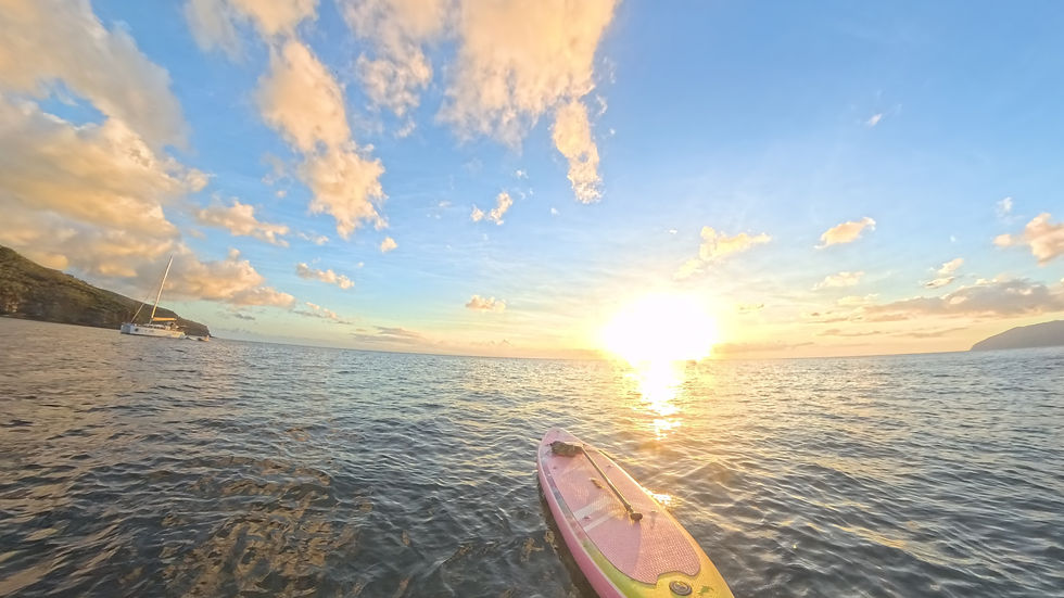 SUP sunset at Tahuatu: end of another day in paradise