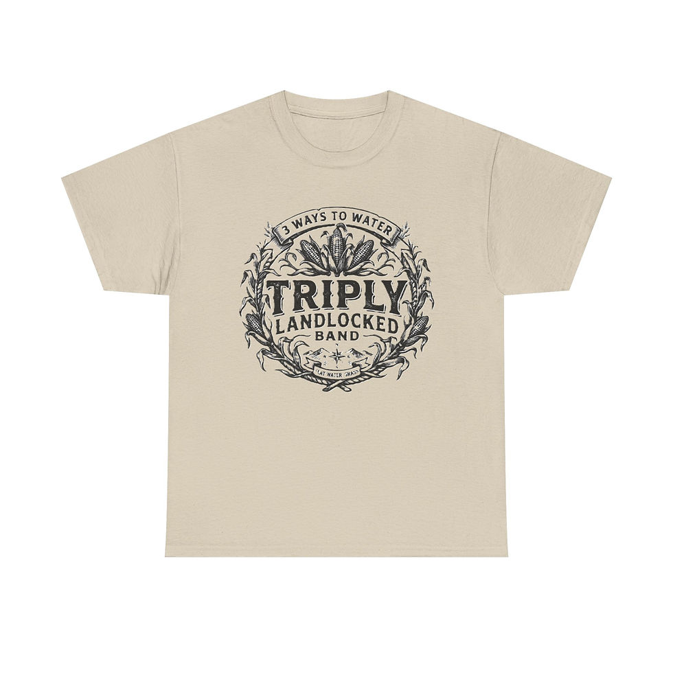 Thumbnail: T-Shirt — "Triply Landlocked Band" Vintage Crest Tee