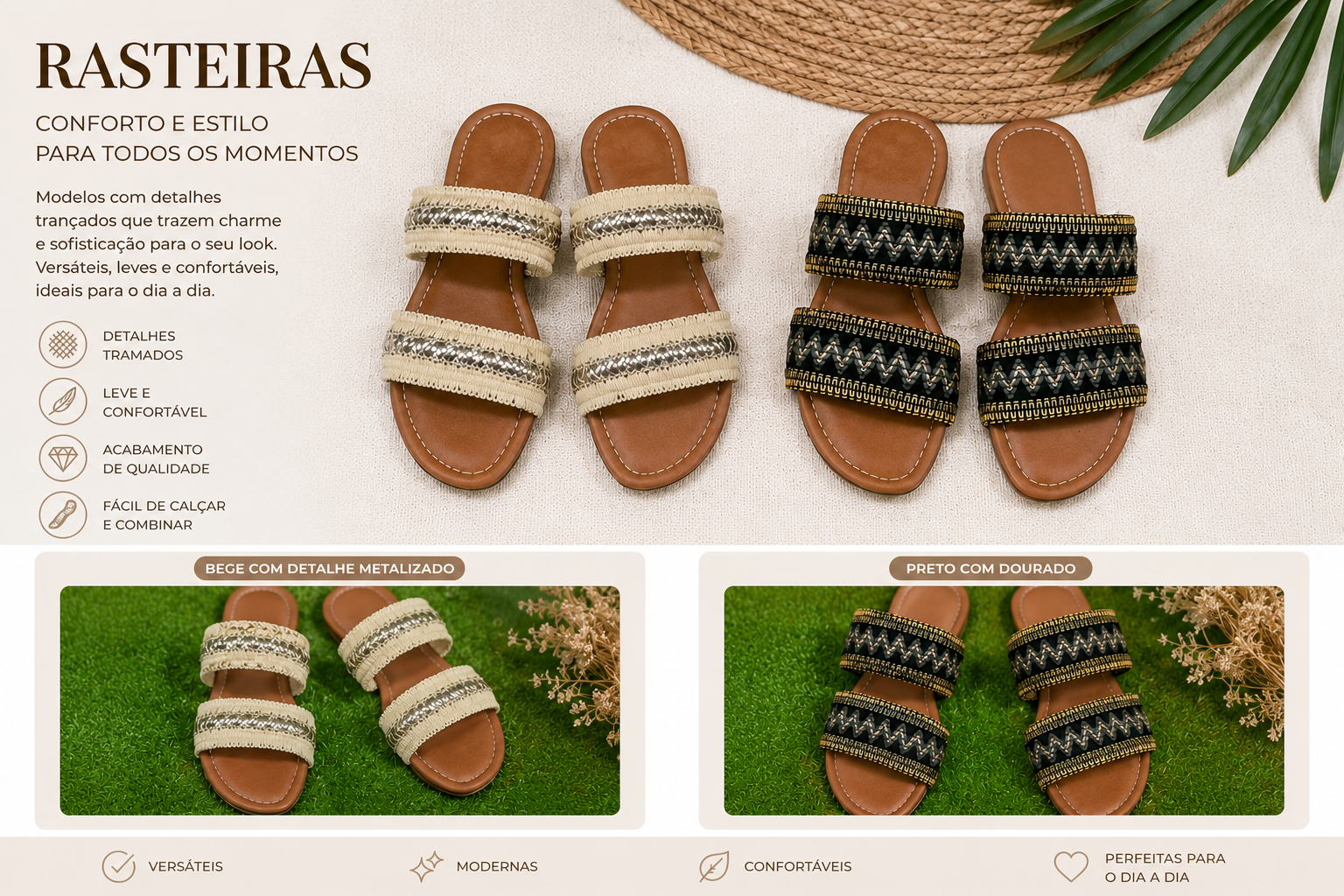 Rasteiras Artesanais 35
