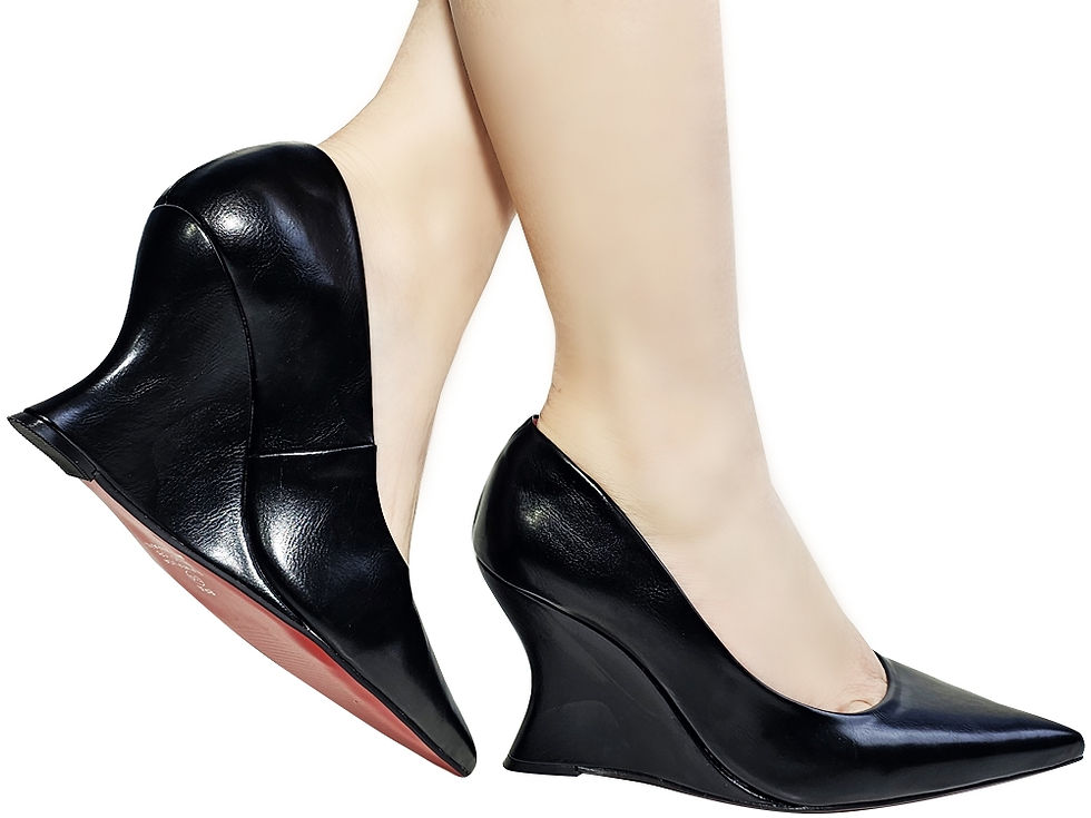 Miniatura: Scarpin Anabela AK Preto
