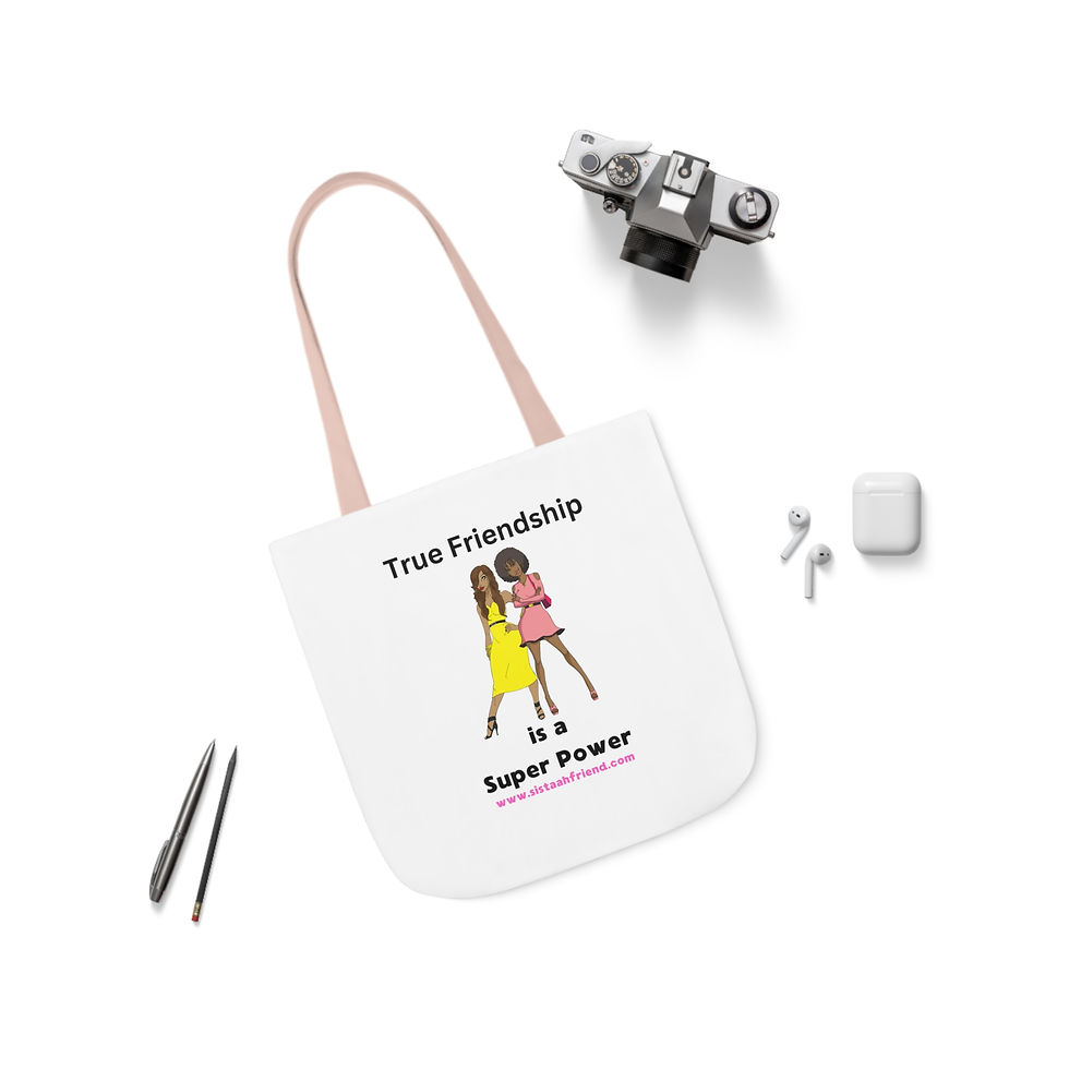 Thumbnail: Canvas Tote Bag, 5-Color Straps