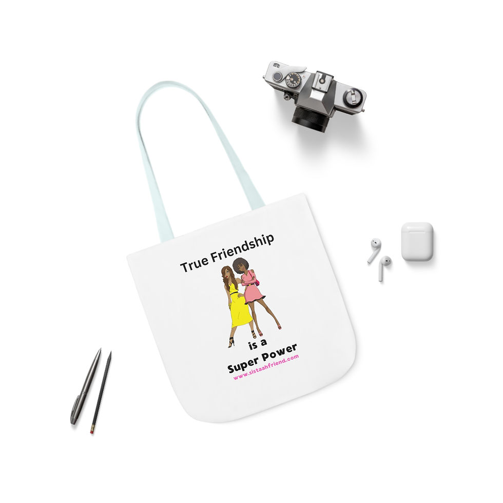 Thumbnail: Canvas Tote Bag, 5-Color Straps