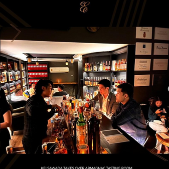 Armagnac "Kei Sawada"event at Exquisite Elixir testing room in Bangkok