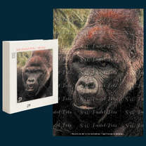 puzzle of a silverback gorilla