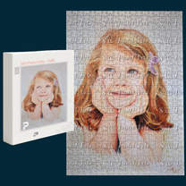 puzzle of a little girl