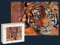 puzzle of a tiger looking at you