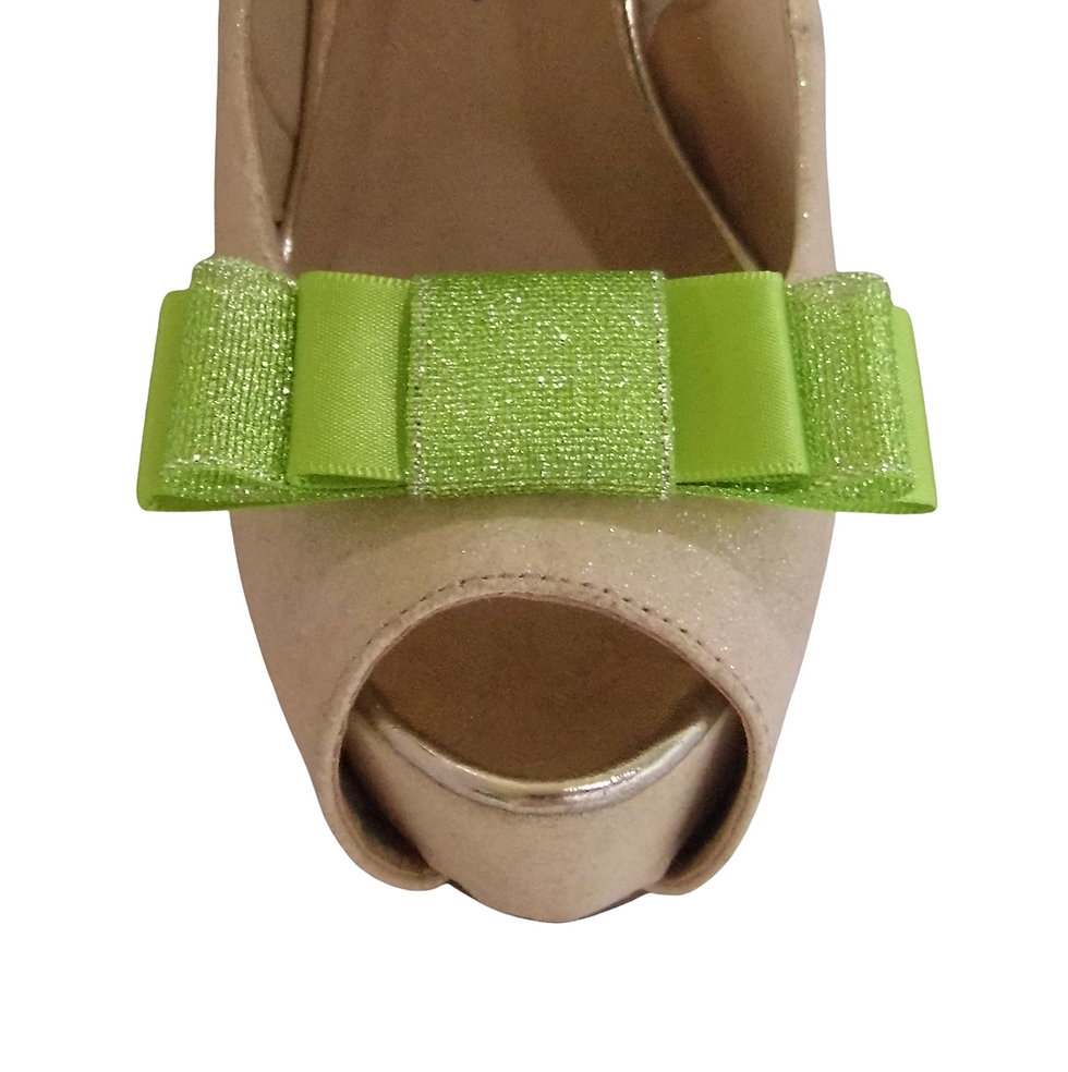 Thumbnail: Satin & Glitter Bow Combination