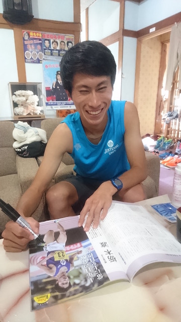 栃木渡選手(順天堂大学駅伝部主将)