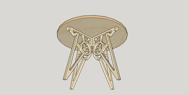 Conceptual Drawing - End Table One