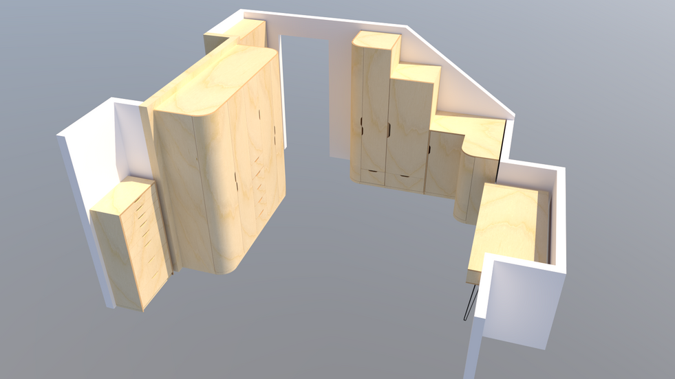 Bedroom furniture concept model