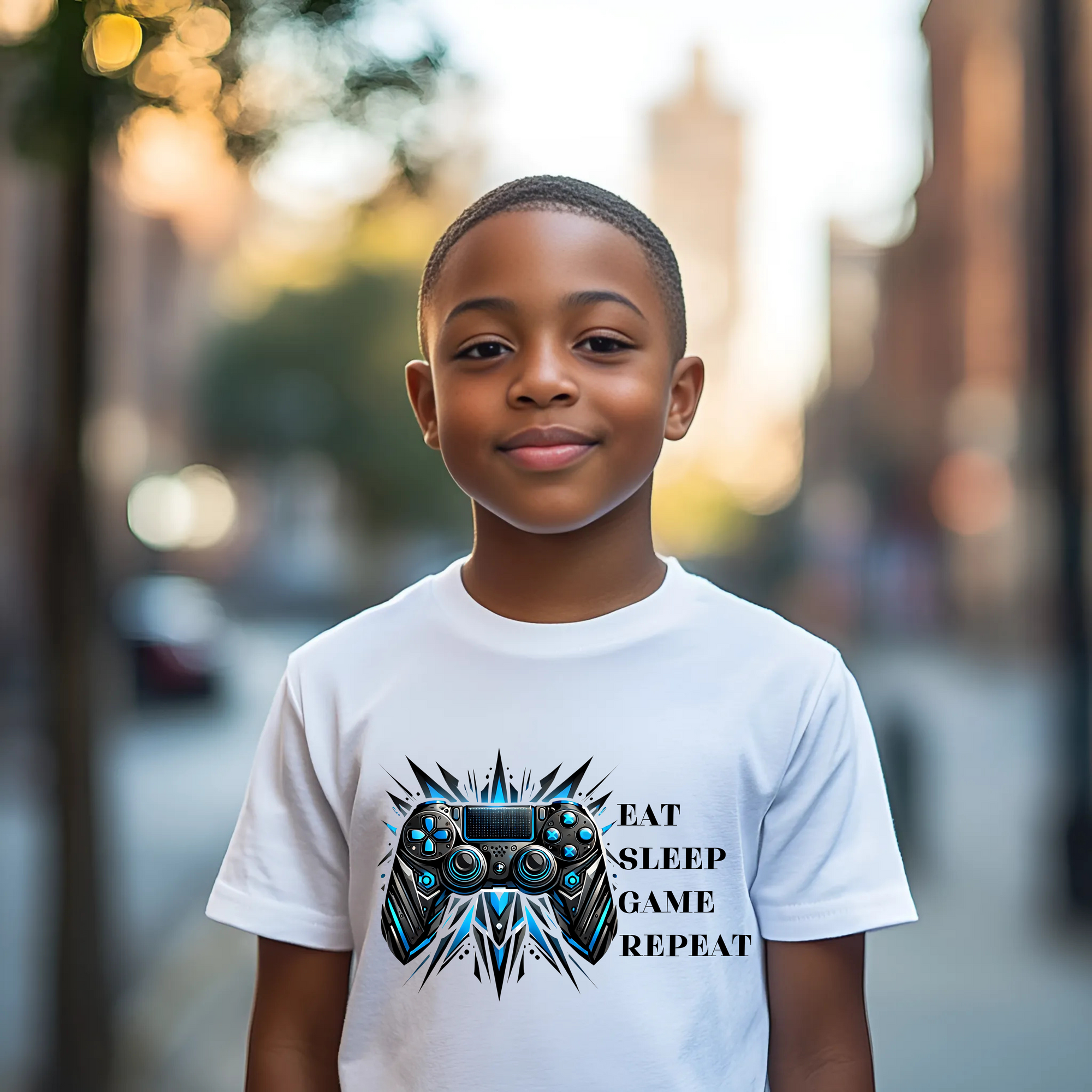 Eat Sleep Game Repeat T-Shirt