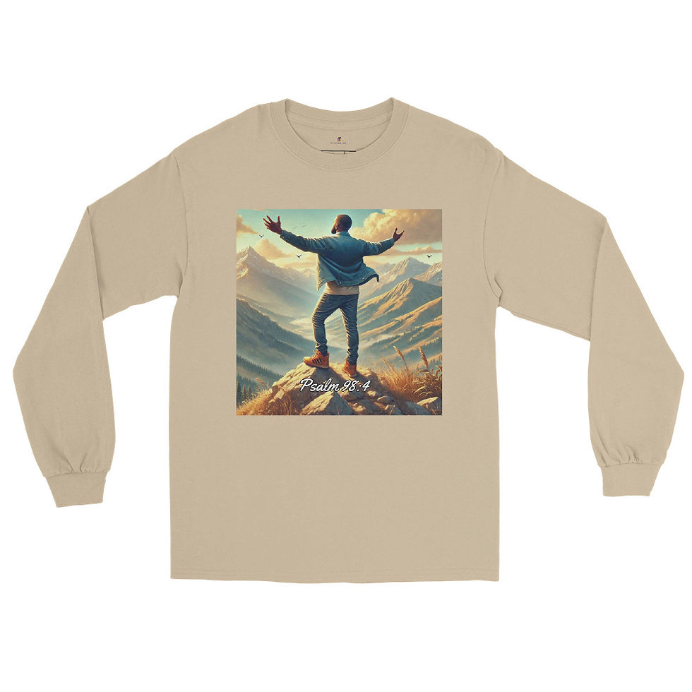 Thumbnail: Psalm 98:4 Long Sleeve Shirt