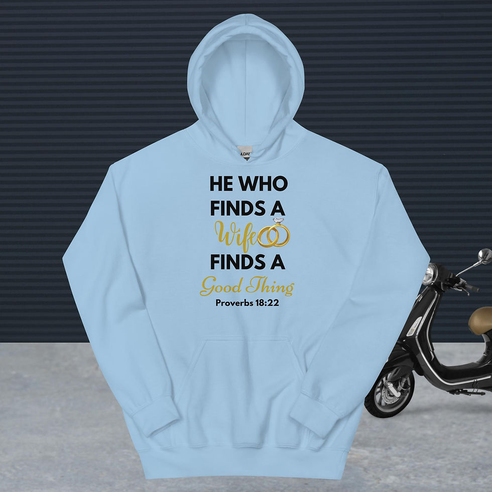 Thumbnail: He Who Finds A Wife Hoodie