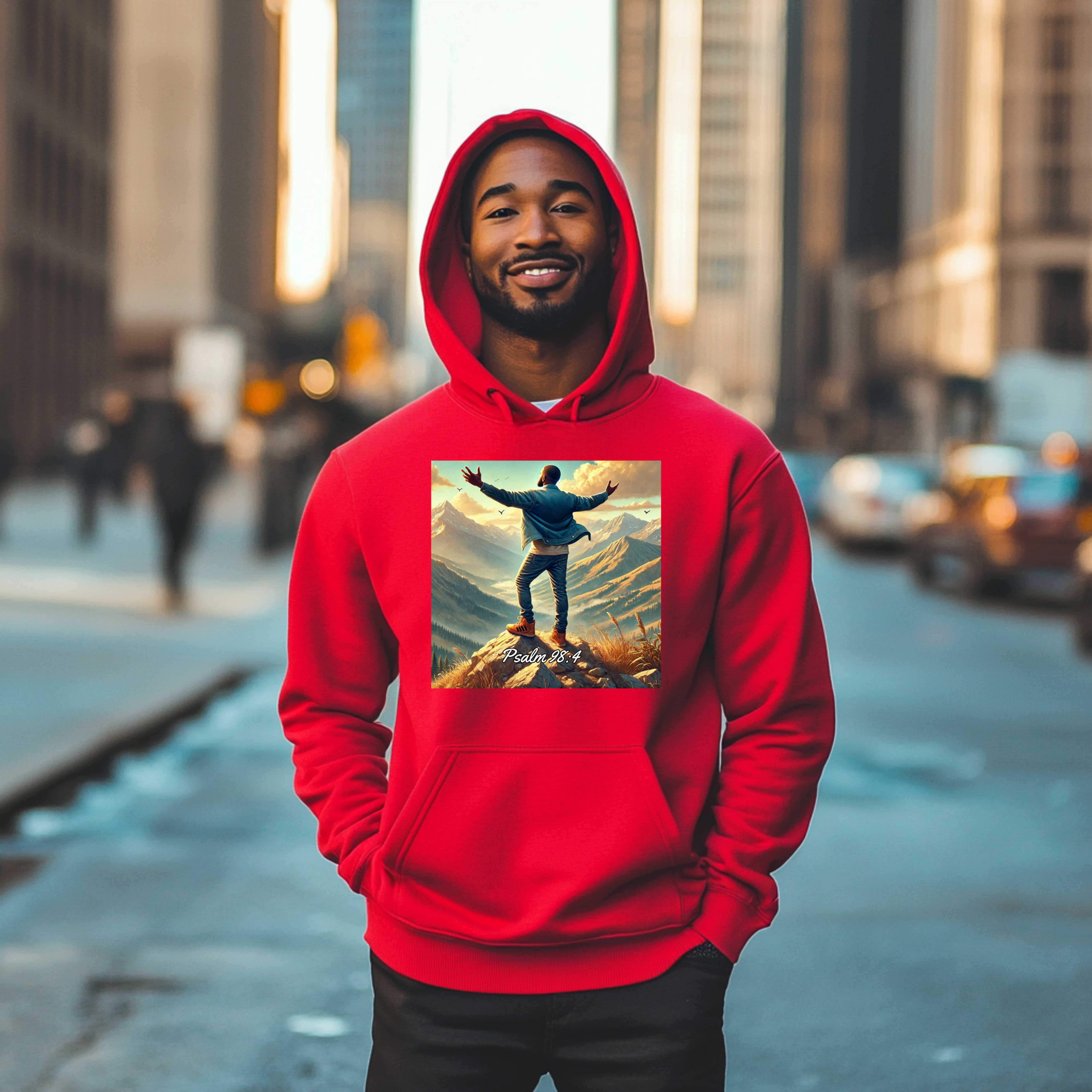 Psalm 98:4 Men's Hoodie