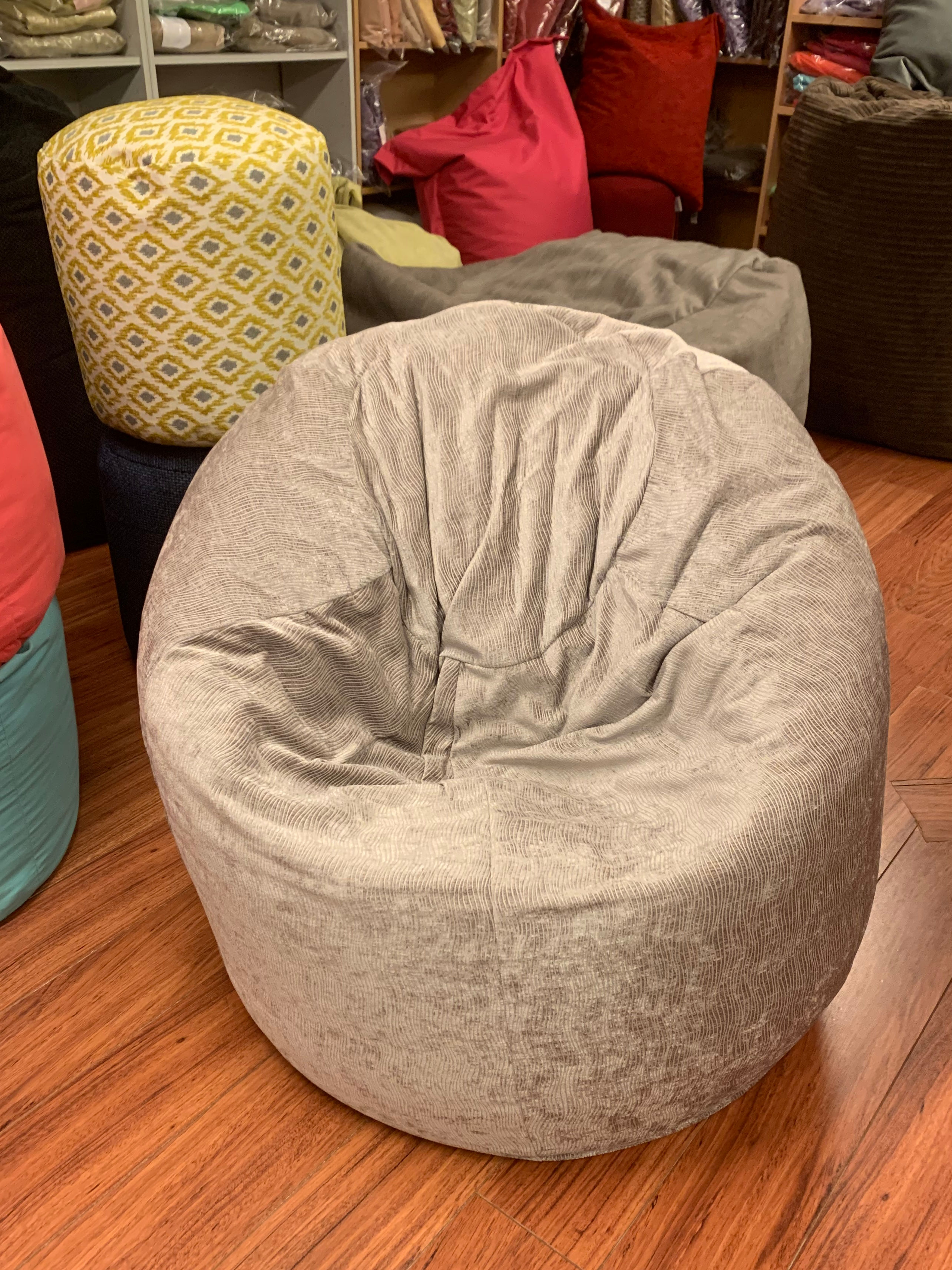 Large Beanbag soft chenille , removable cover & zipped liner