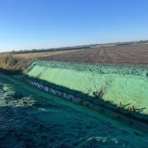 Hydroseeding New Ditches for Fox Owmby Limited