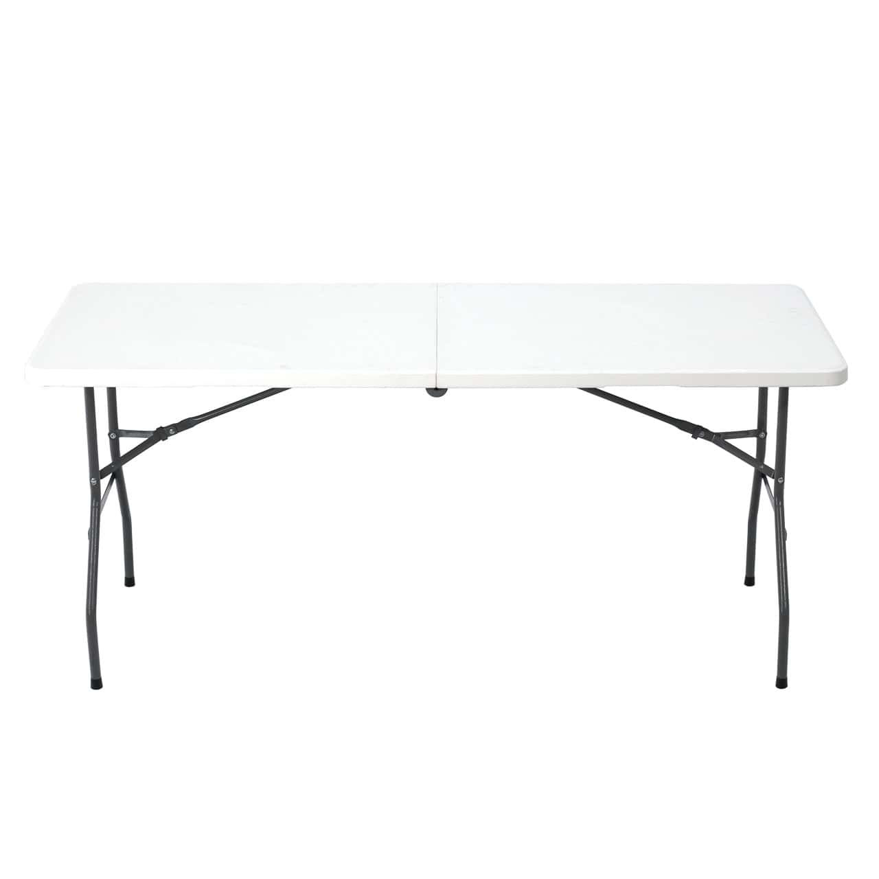 TABLE TRESSLE FOLDING WHITE