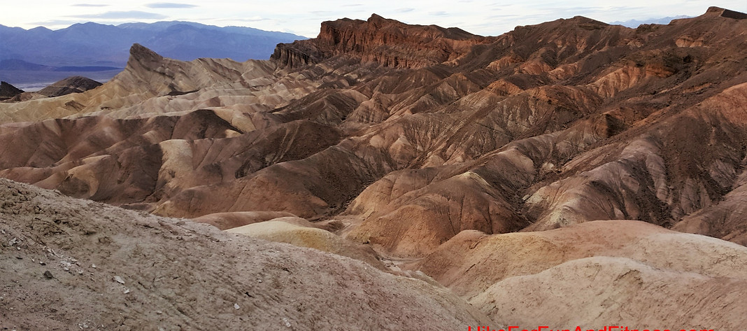 Zabriske point hike, Death valley