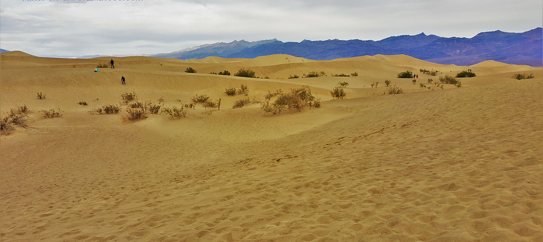 Mesquite sand dunes hike, Death valley