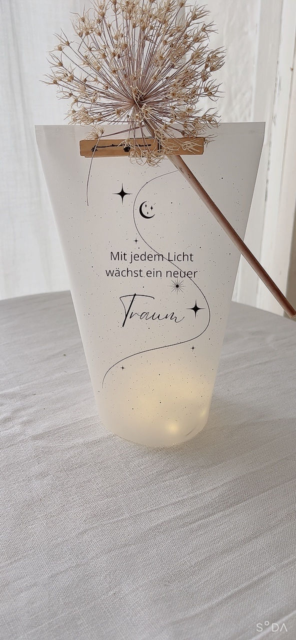 Lichttüte "Mit jedem Licht wächst..." Druckdatei