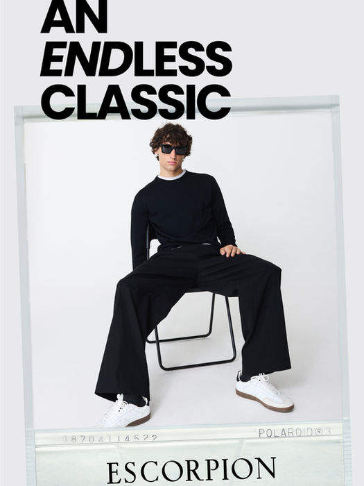 Grafismo y fotografía editorial de la colección otoño-invierno 24-25 para hombre de la marca de ropa Escorpion.