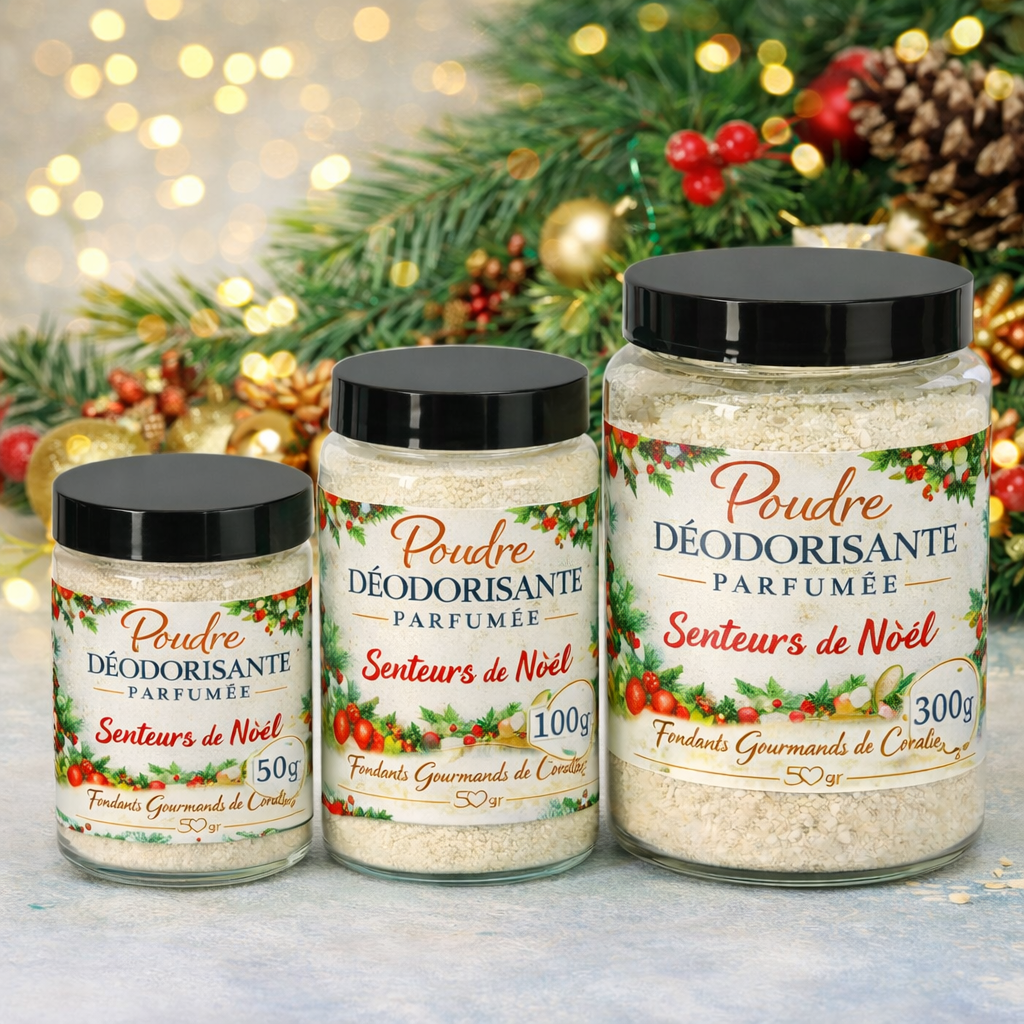 Poudre parfumée 50gr ,100gr ou 300gr Catégorie Noël 🎄
