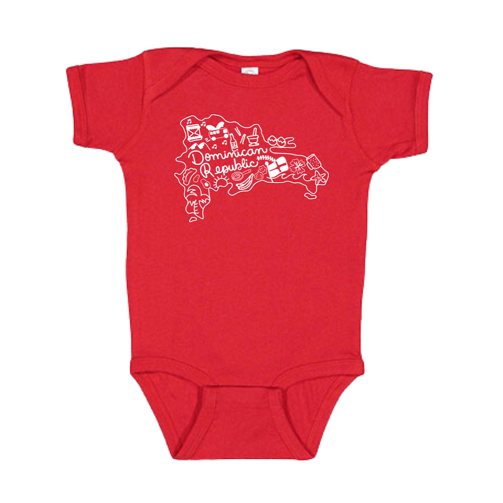 Thumbnail: Dominican doodle map - Onesie