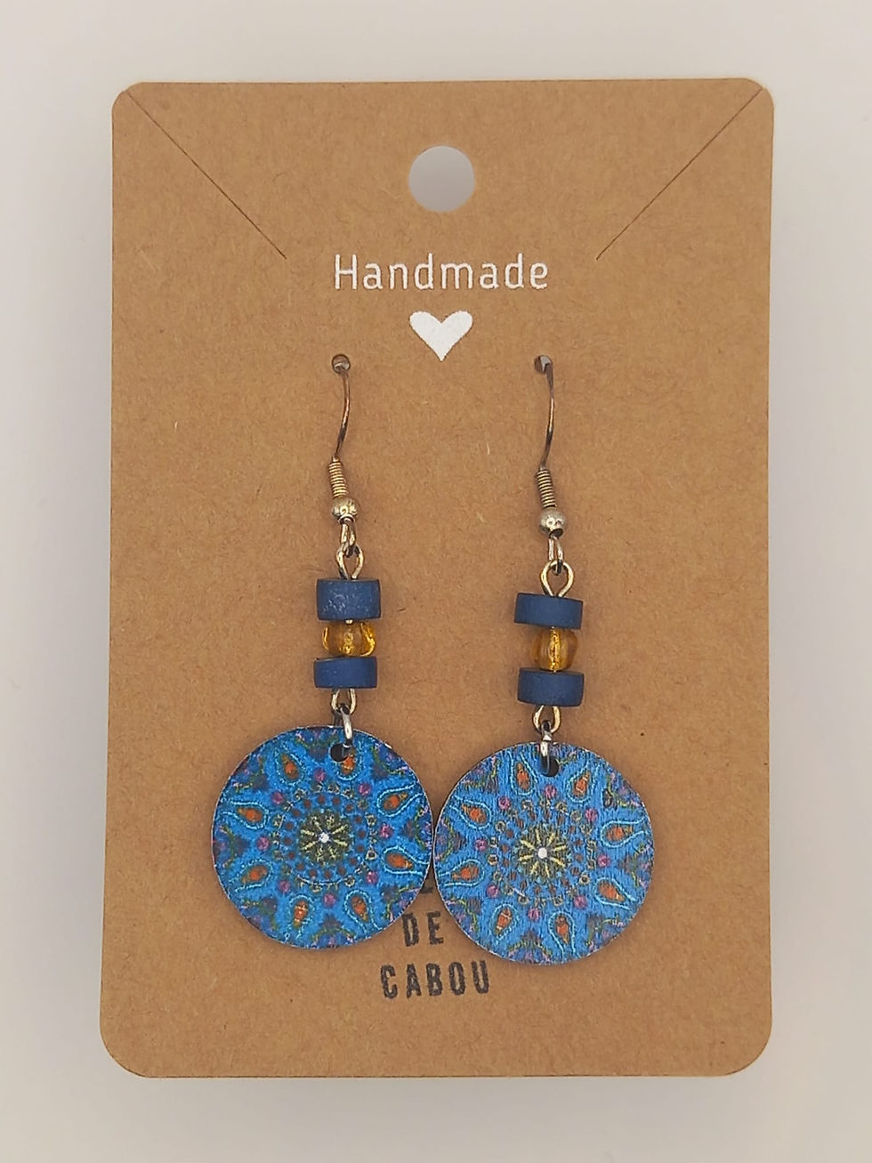 Boucles d'Oreilles Fantaisie Bois