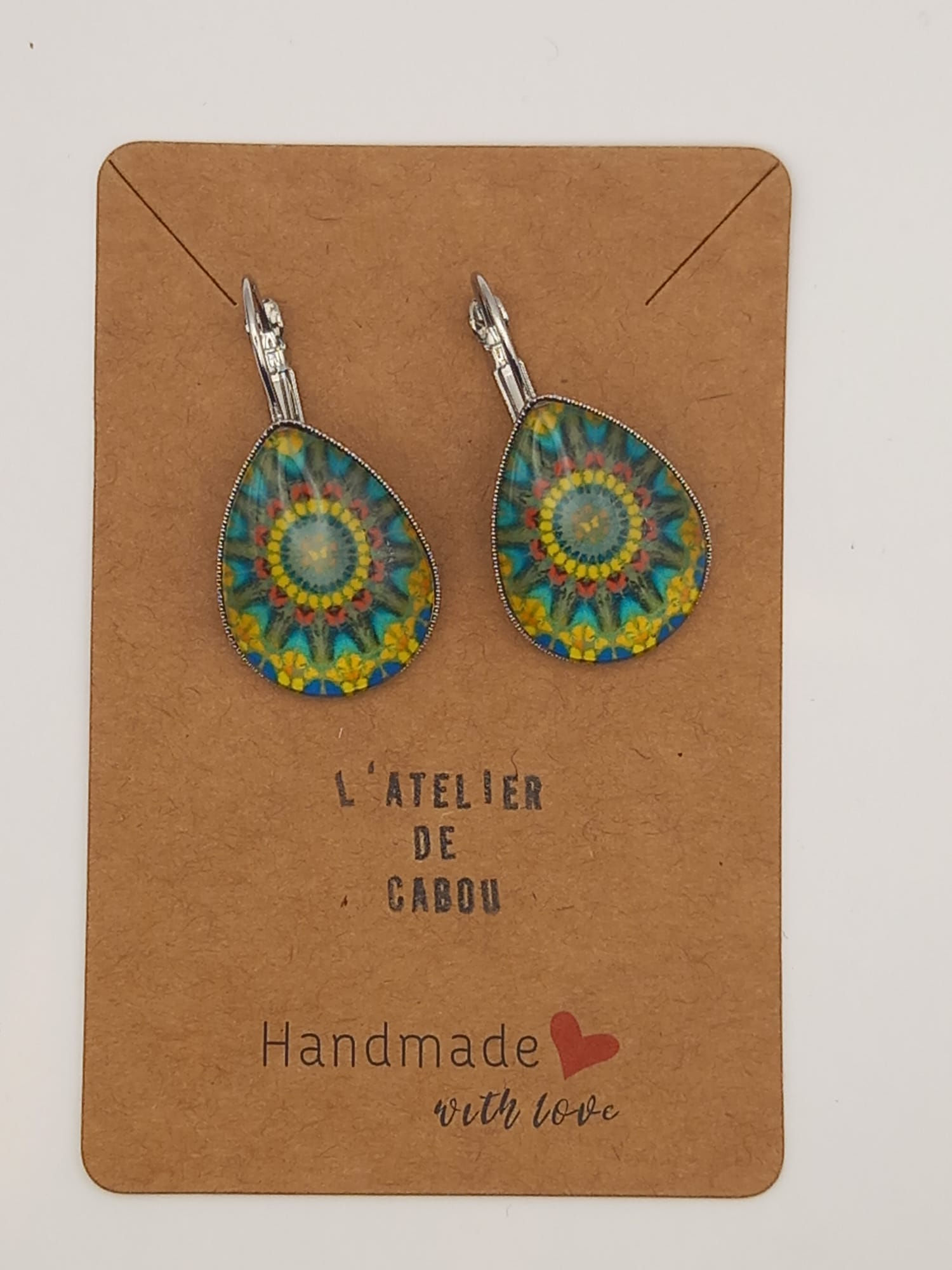 Boucles d'Oreilles Cabochon