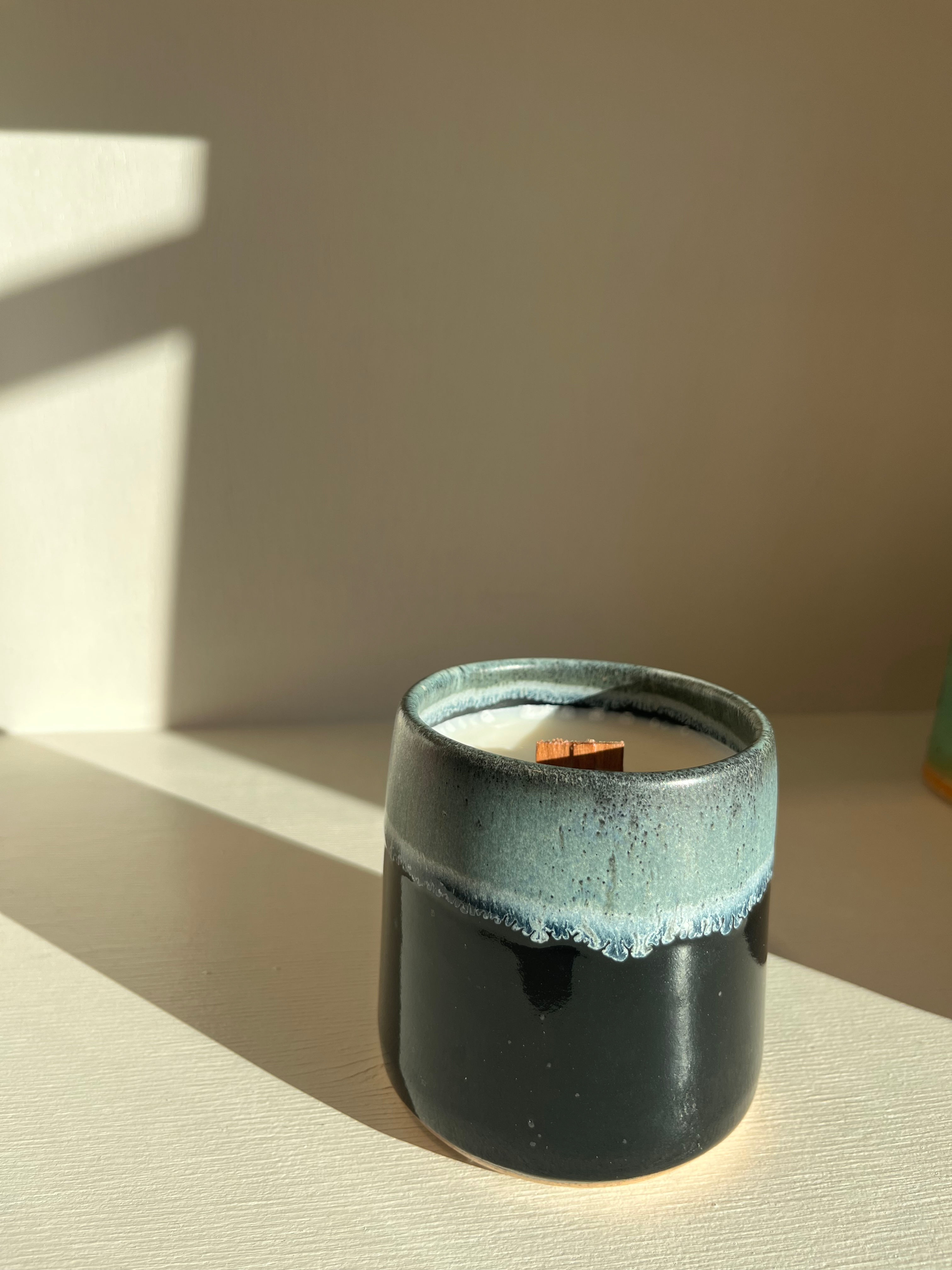 pottery candle - boundary waters