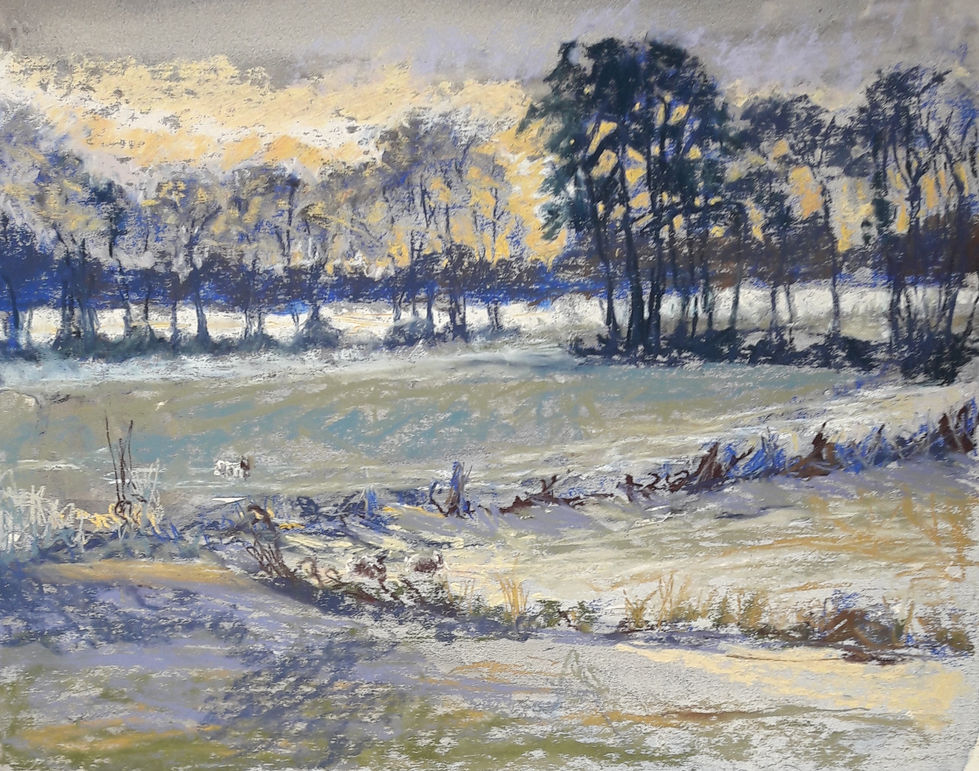 Dawn at Dedham Mill.