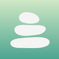 Green  3 balancing stacked stones icon