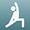 Yoga stretching figure icon