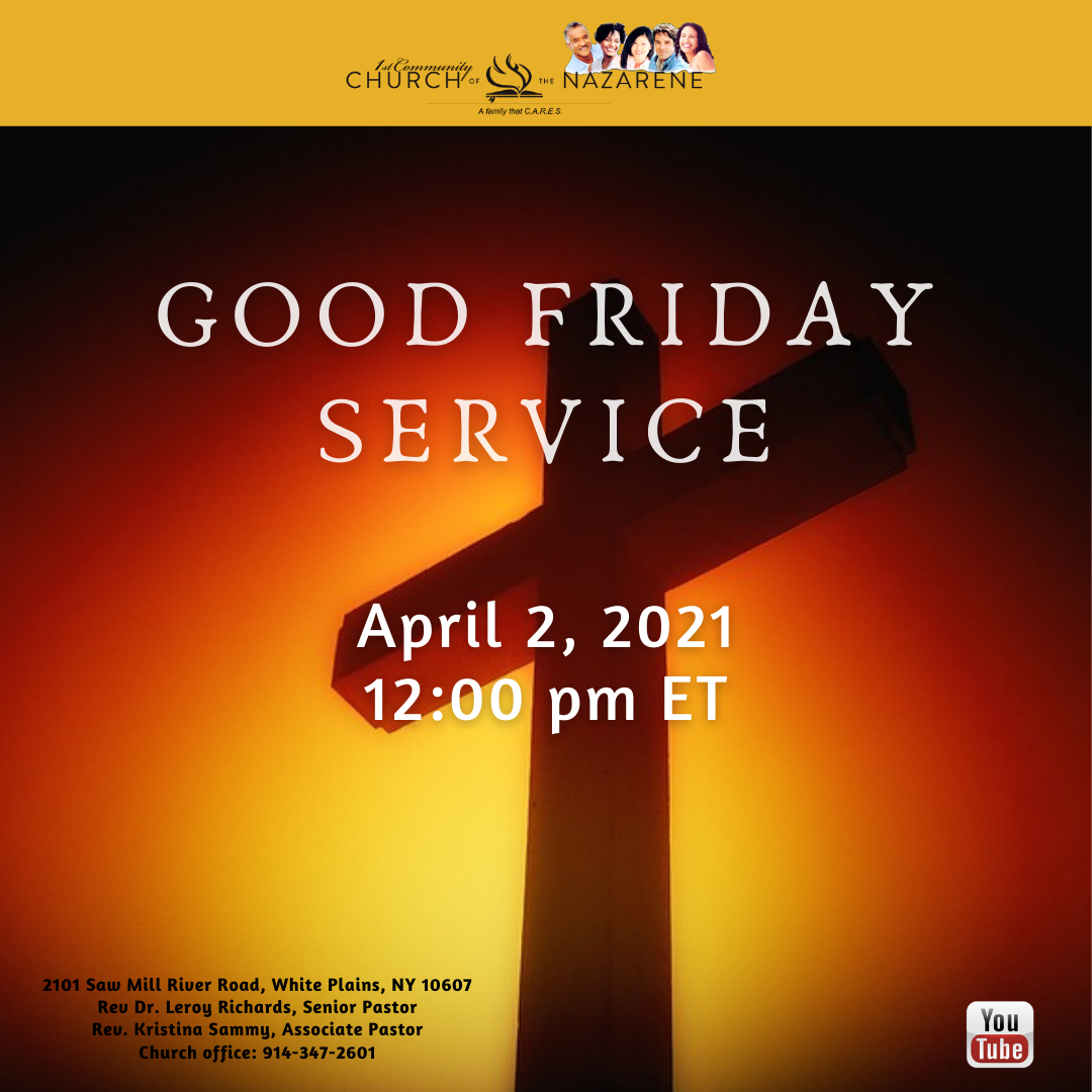 Good Friday Service Click Here to Watch
