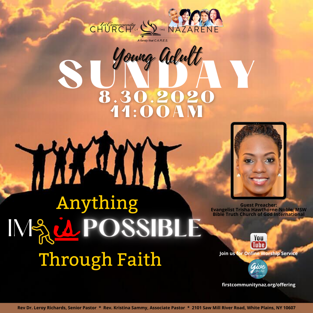 Increase Your Faith with a Special Young Adult Service