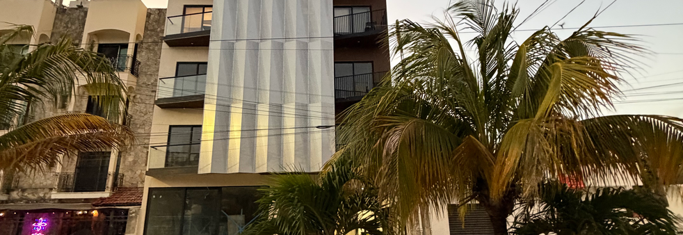 Rooftop du condo CALATT en vente sur playa del carmen au Mexique