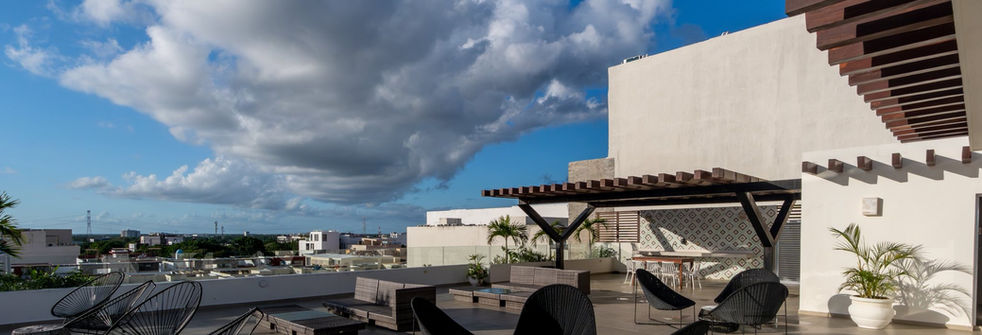 Rooftop du condo SOLEA 34 #201 en vente sur playa del carmen au mexique