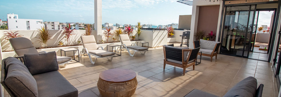 Rooftop torre 25 condos à playa del carmen