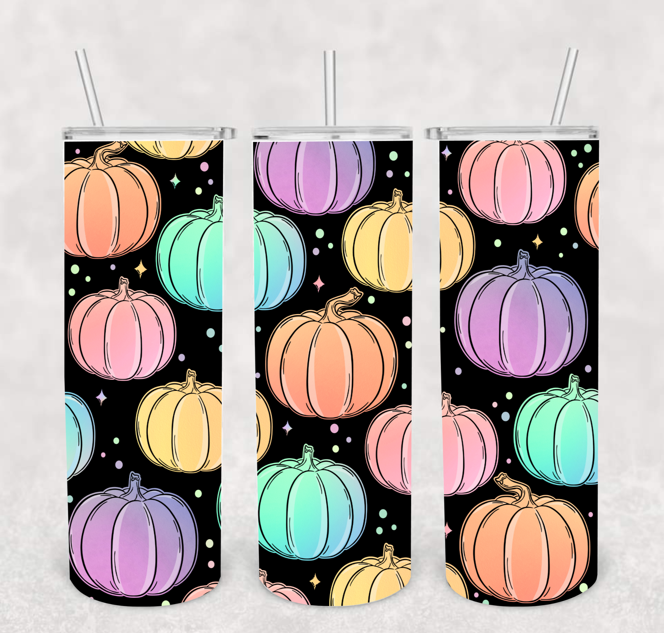 Colorful pumpkins
