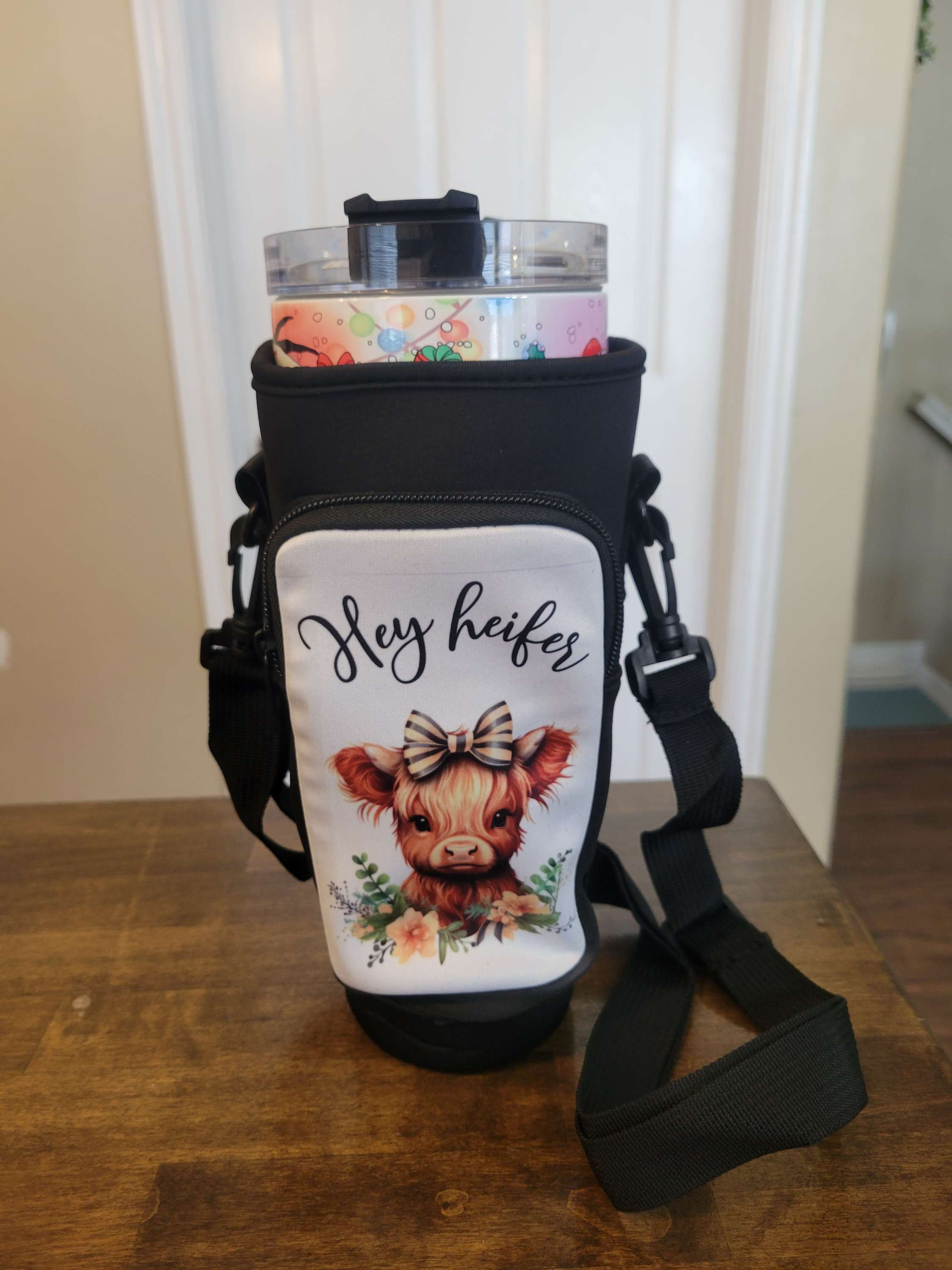 Hey Heifer Cute Cow Tumbler Carrier