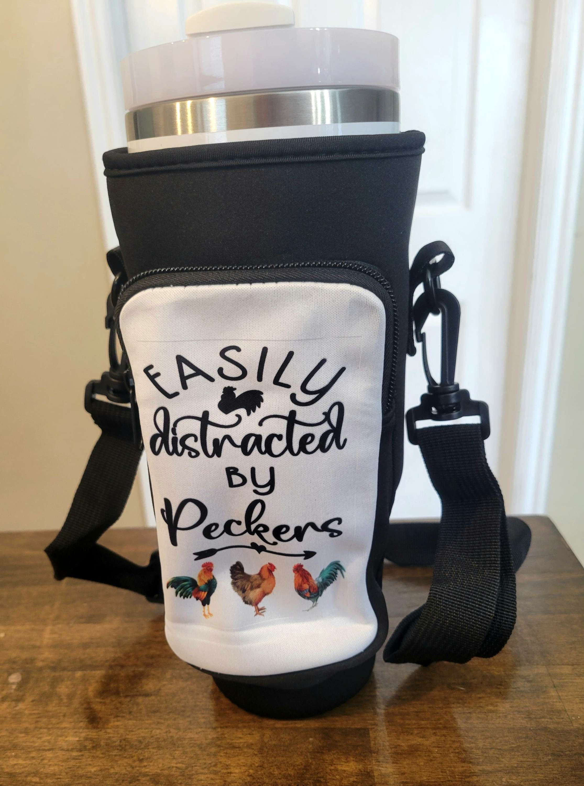 Easily Distracted By Peckers Tumbler Carrier