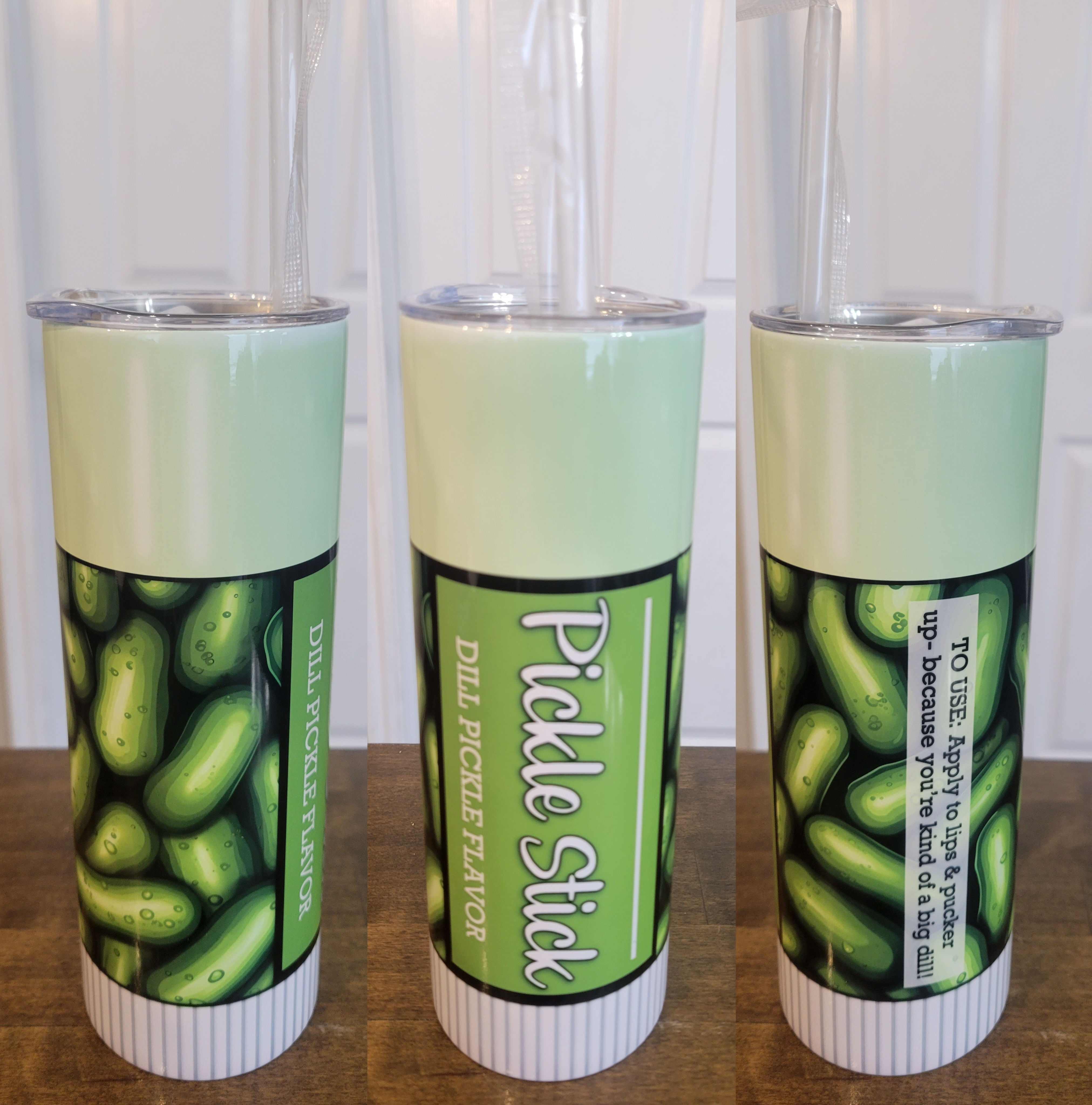 Pickle Stick Chap Stick Tumbler/Skinny Tumbler