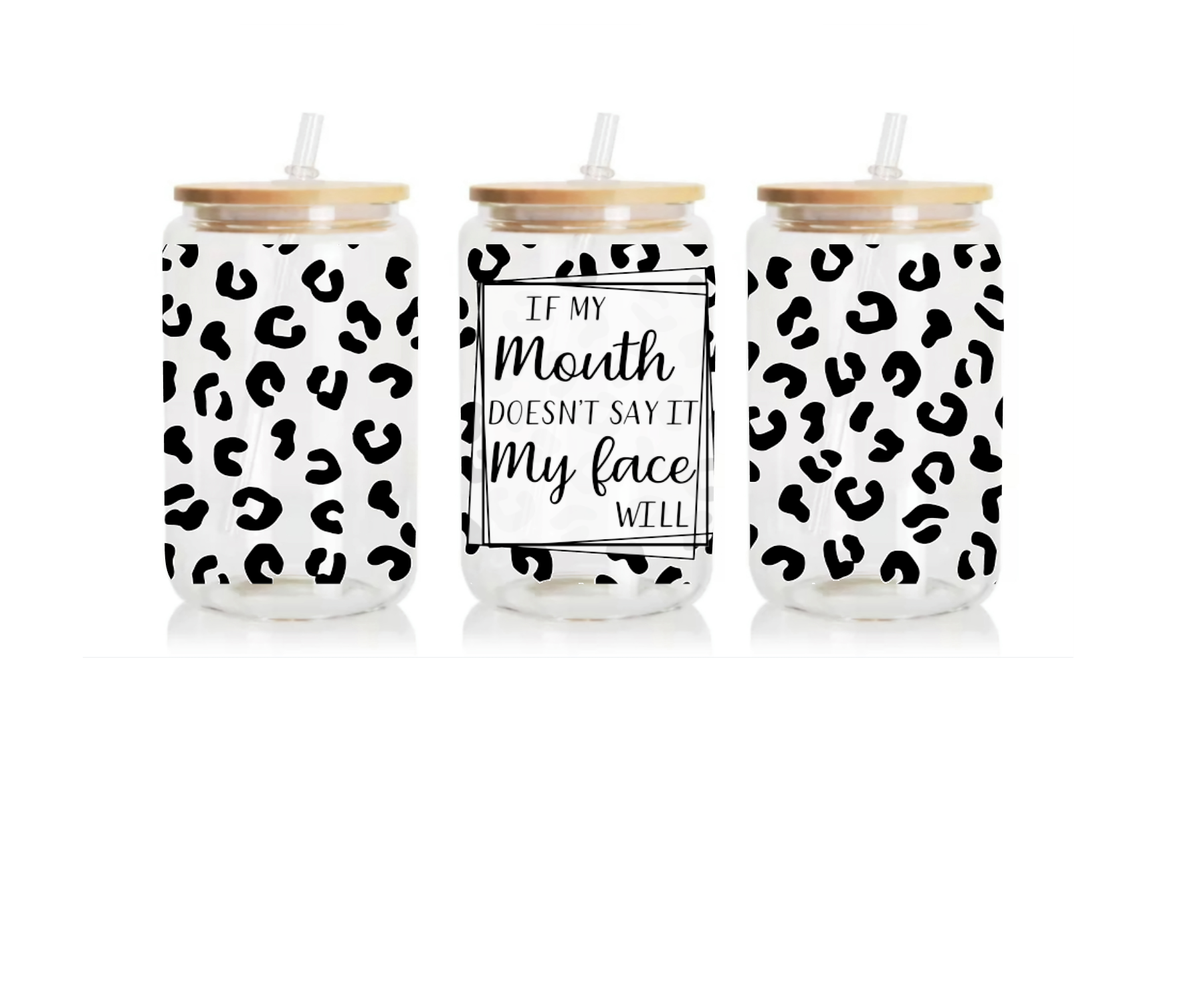 If my mouth doesn't say it my face will