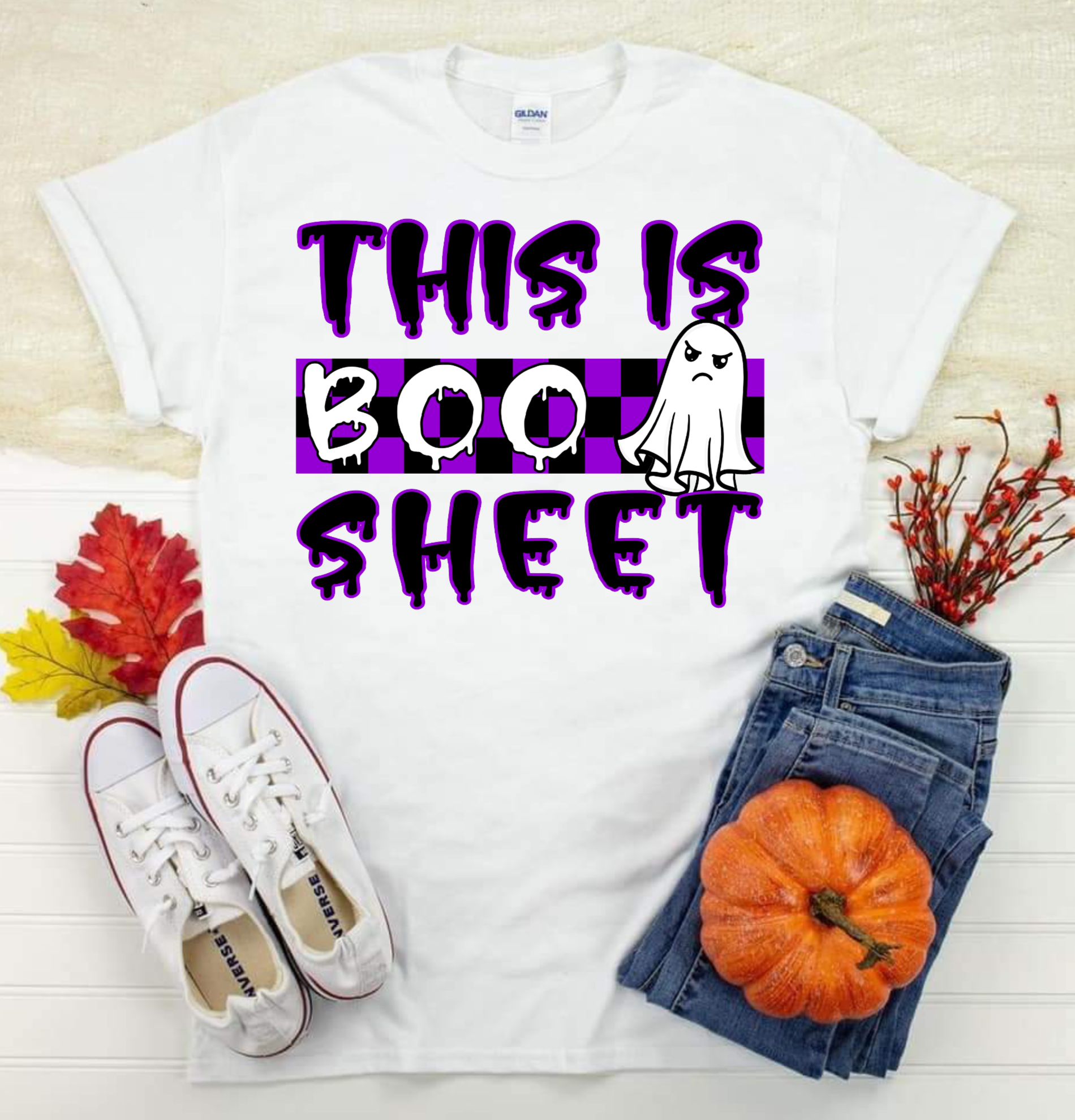 Retro This Is Boo Sheet