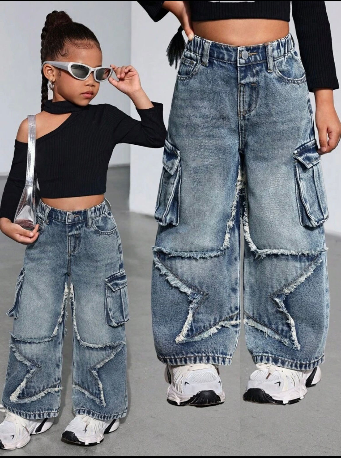 Star Vintage Loose Denim Cargo 