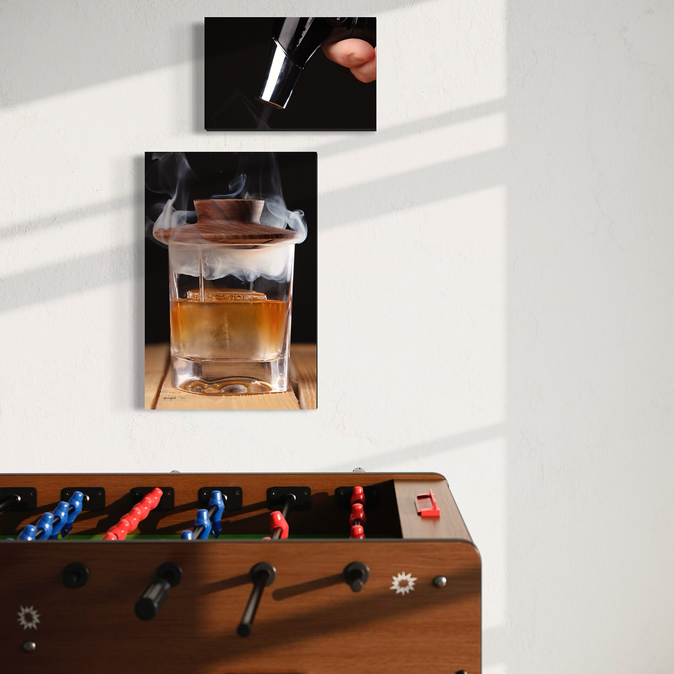 Thumbnail: Smoked Bourbon II (B) - Man Cave decor, bar decor