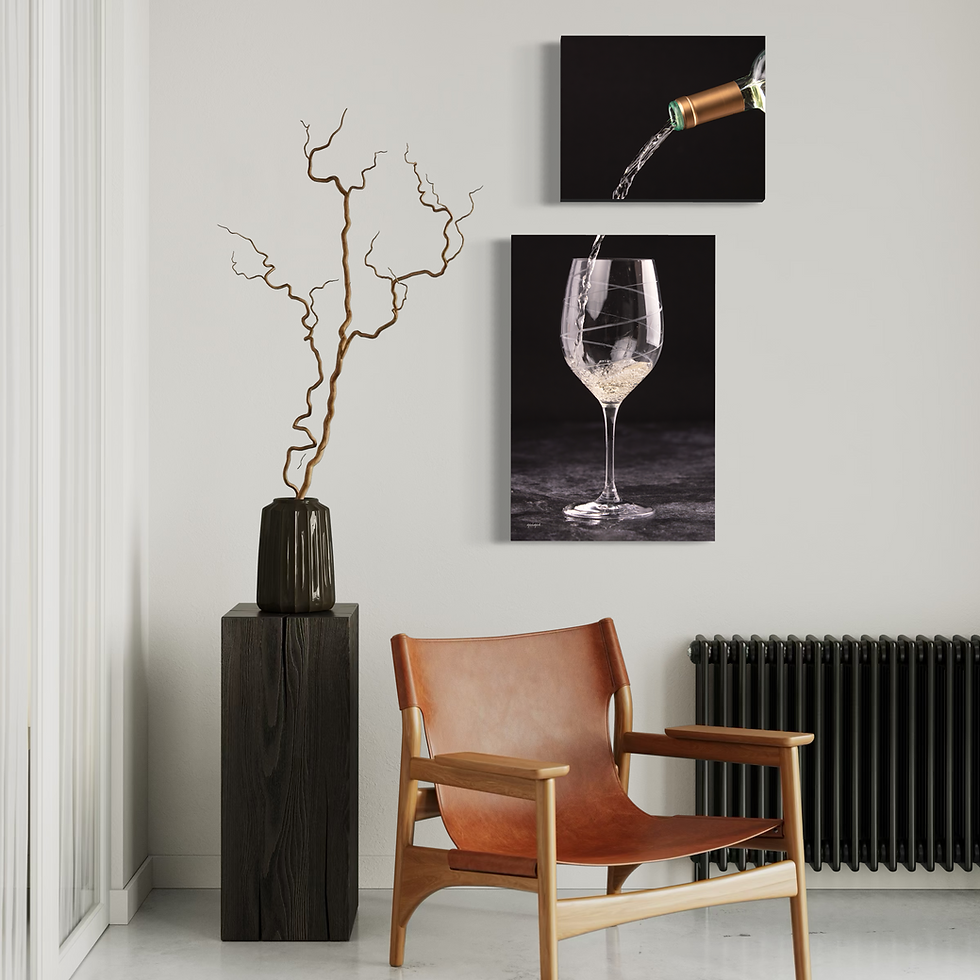 Thumbnail: White Wine V (B) - Bar decor,  dining decor