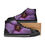 Thumbnail: PURPLE BLK HG SHOES Aquila High Top Canvas Women's Shoes (Model 017)